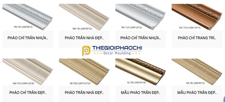 phào chỉ trần nhựa hàn quốc